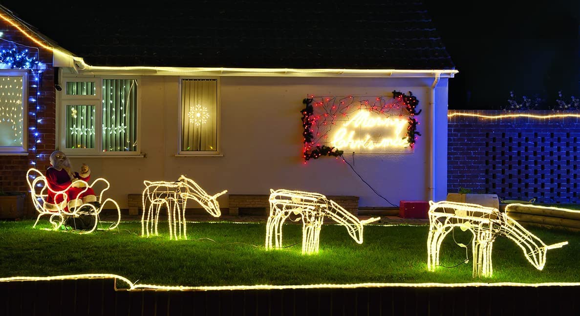 30M LED Rope Light – Waterproof Warm White Decorative Lights For Home, Ceiling, Diwali & Party Decoration