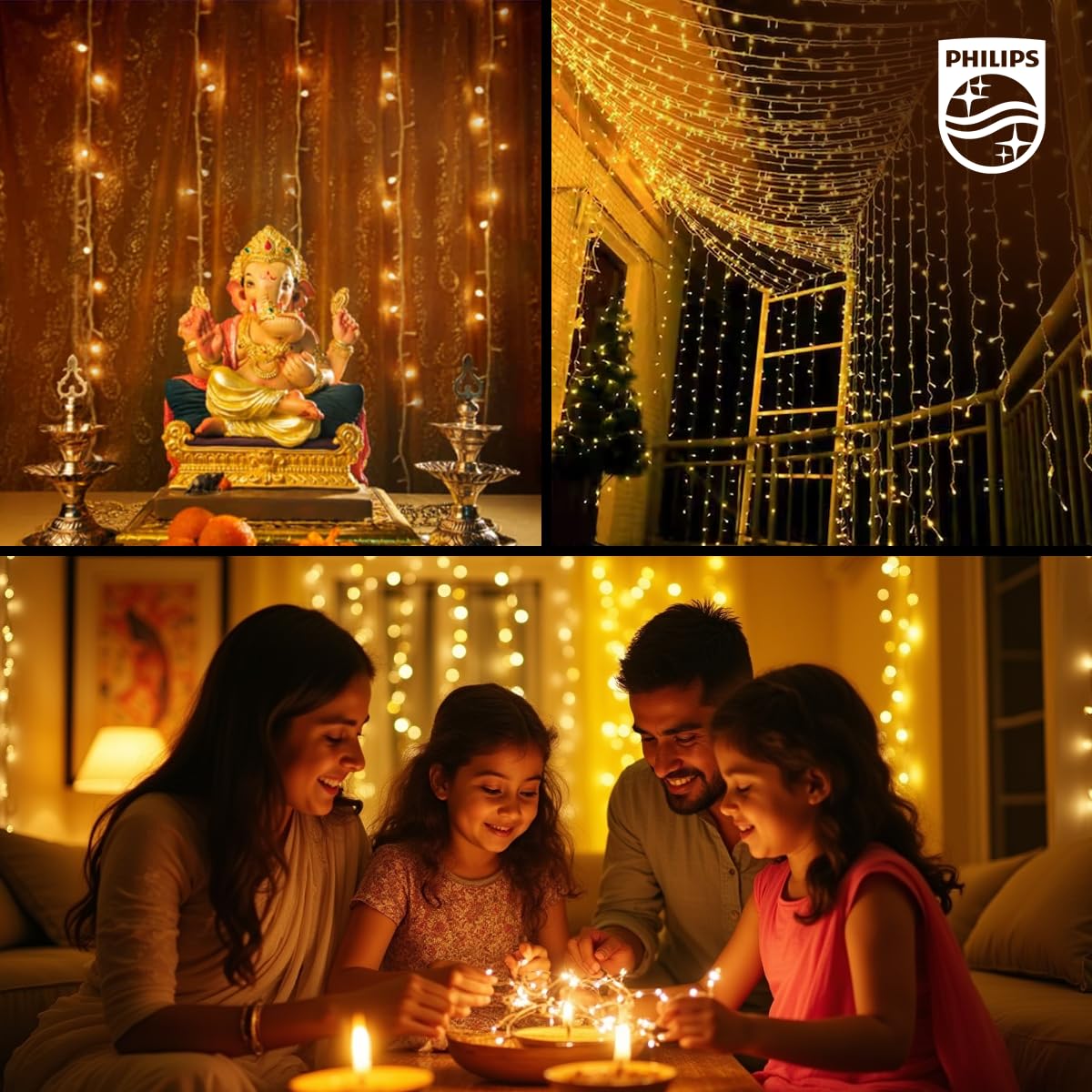 Starlit 12M LED String Light – 72 LEDs Warm White Decorative Lights For Festivals & Home Decor