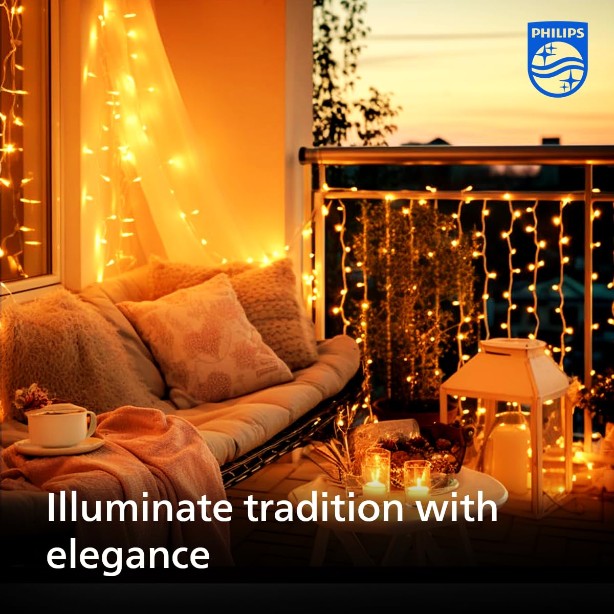 Starlit 12M LED String Light – 72 LEDs Warm White Decorative Lights For Festivals & Home Decor