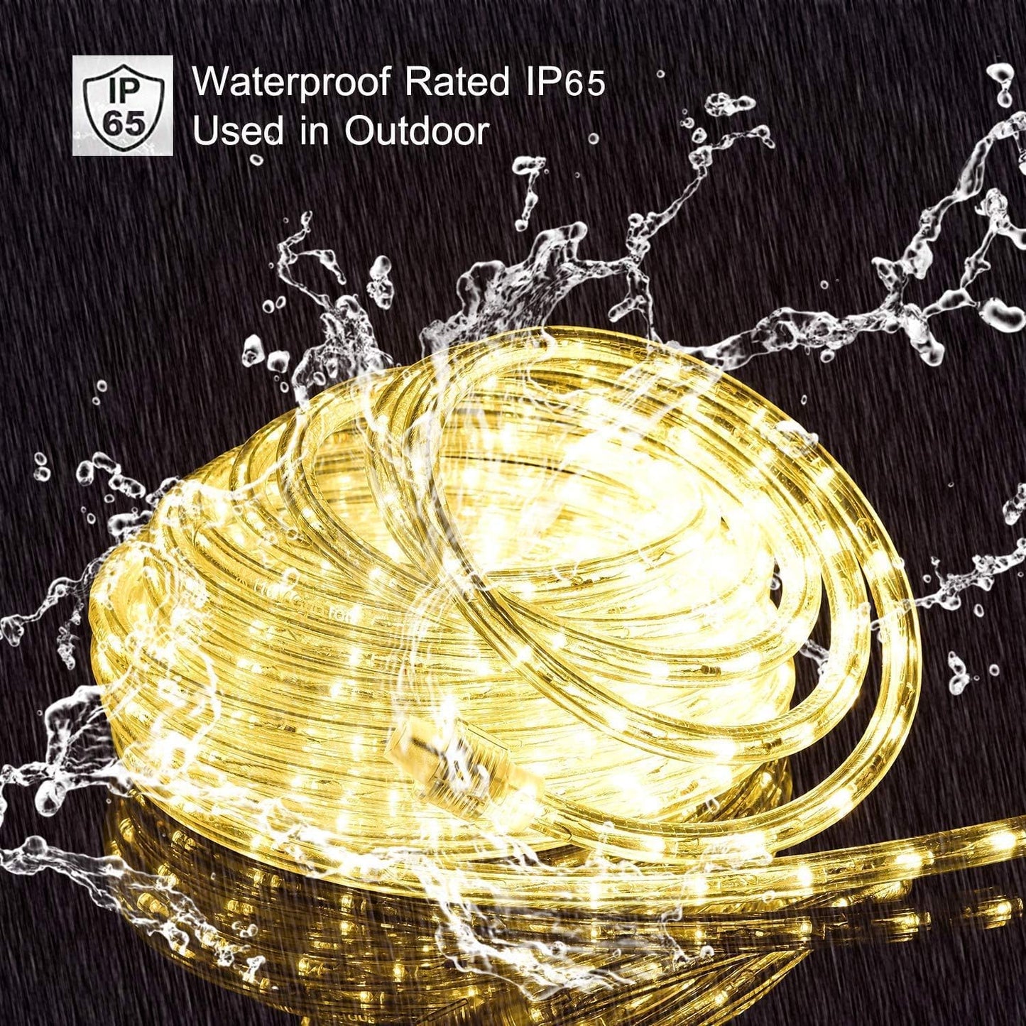 30M LED Rope Light – Waterproof Warm White Decorative Lights For Home, Ceiling, Diwali & Party Decoration