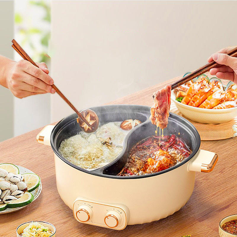 Portable Electric Hot Pot – Nonstick Mini Multi-Function Cooker For Stir Fry, Noodles, Soup & Grills