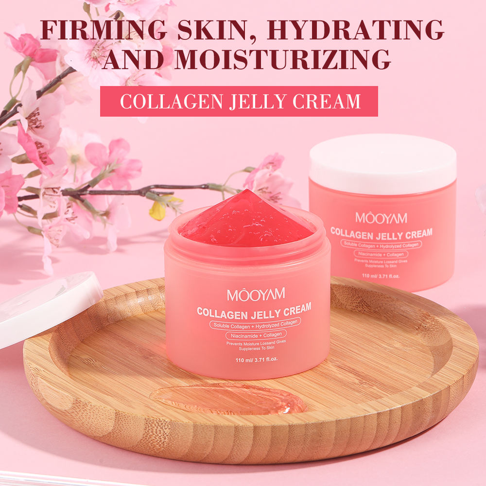 Custom Glowing Lightening Face Cream – Overnight Collagen & Niacinamide Jelly Moisturizer