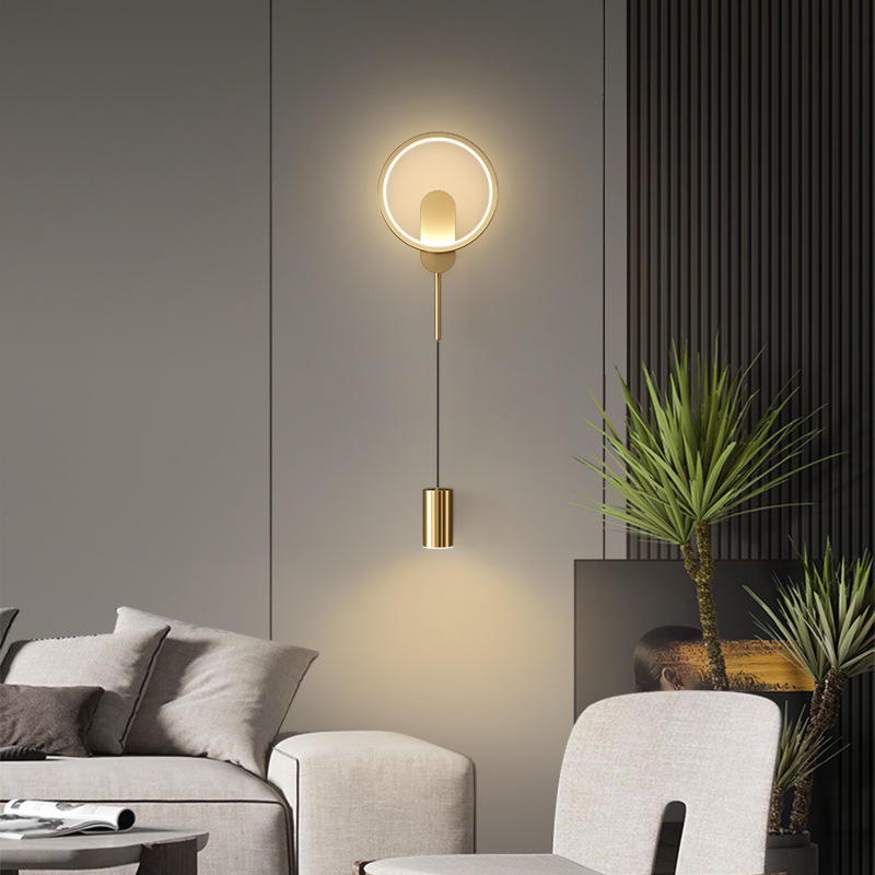 Luxury Gold Wall Lamp – Modern European Style Long Wall Light For Bedroom, Corridor & Living Room