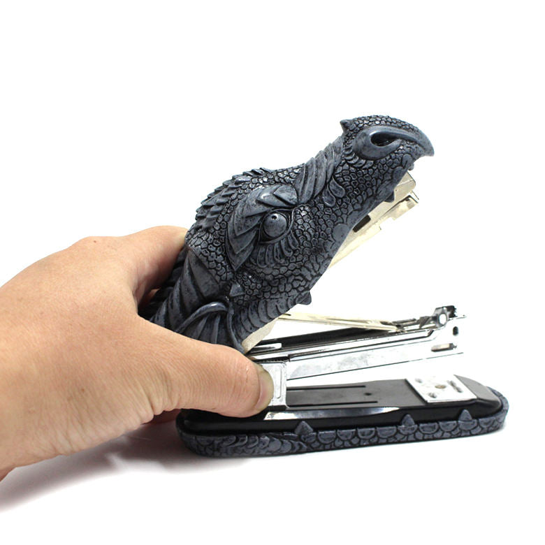 Resin Dragon Head Stapler – Unique Light Duty Manual Desktop Accessory & Home Decor