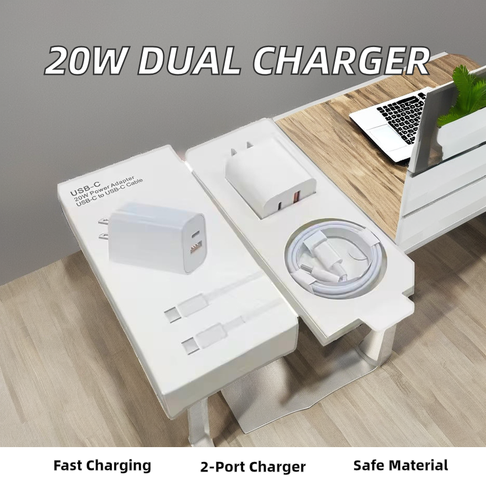 Best Selling 20W Fast Charger With USB-C PD – Compatible With iPhone & Android Phones