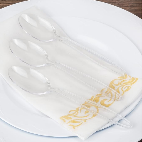 Disposable Plastic Cutlery Set – PP/PS Spoon, Fork & Knife For Parties, Picnics & Events