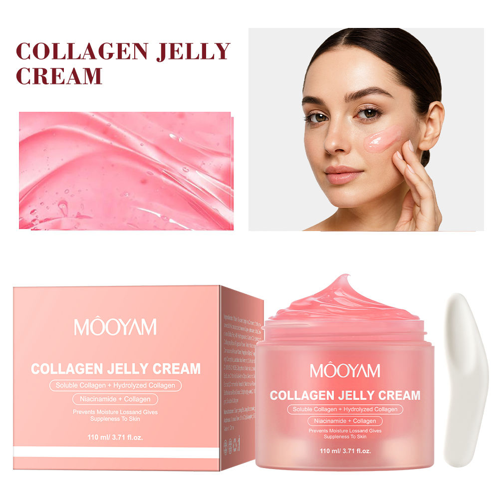 Custom Glowing Lightening Face Cream – Overnight Collagen & Niacinamide Jelly Moisturizer