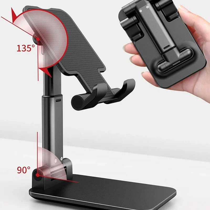 Foldable Plastic Mobile Phone Holder – Portable Desk Stand For Smartphones