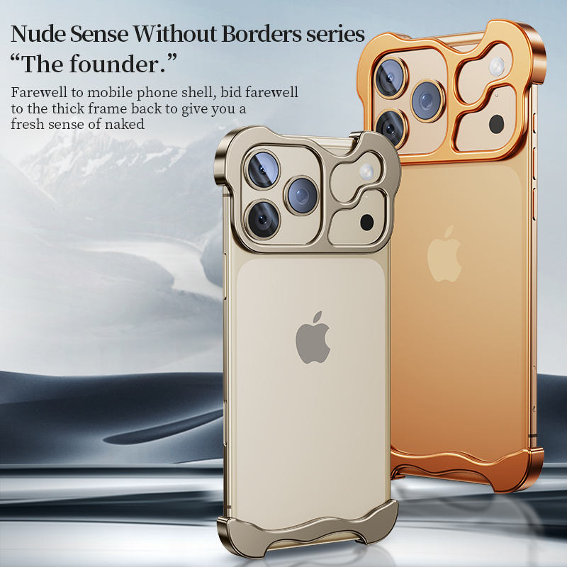 Ultra-Thin Aluminum Alloy Frame Lens Protector Cover For iPhone 12–17 Pro Max – New Design