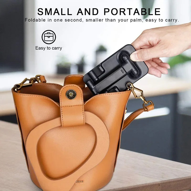 Foldable Plastic Mobile Phone Holder – Portable Desk Stand For Smartphones