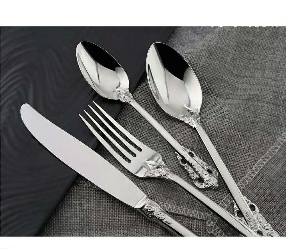 Luxury Metal Tableware Set – Modern Eco-Friendly & Durable Design for Weddings & Parties