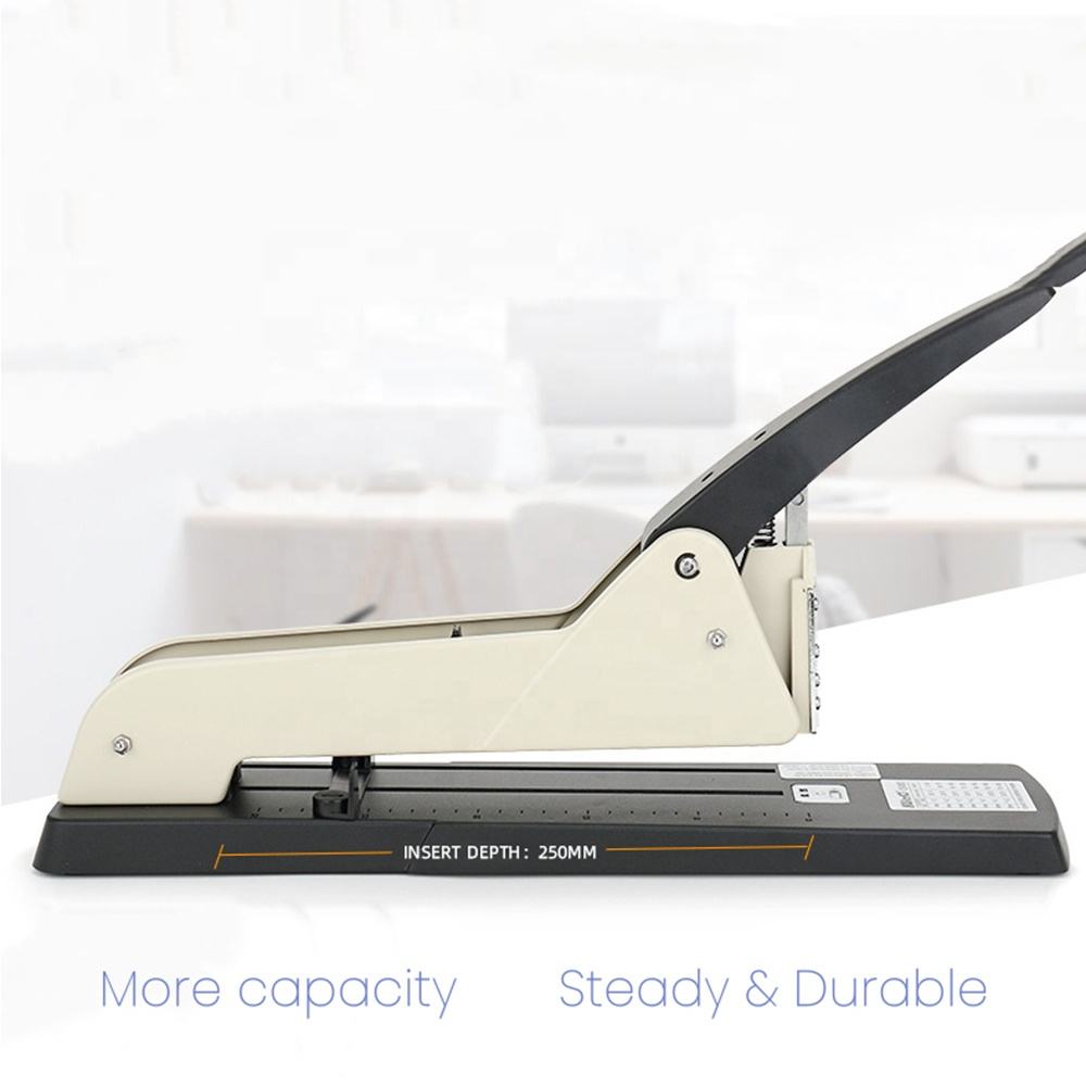 Heavy Duty Long Arm Metal Stapler – Industrial Manual Stapler For Large Paper & Notebooks
