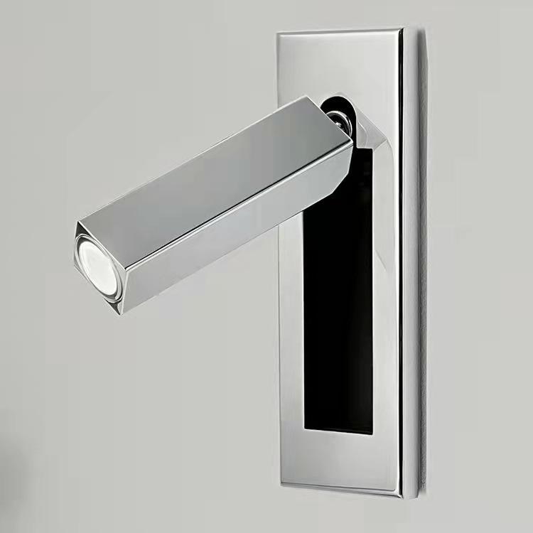 3W LED Rotatable Wall Lamp – Modern Embedded Reading Light For Bedroom & Hotel Rooms