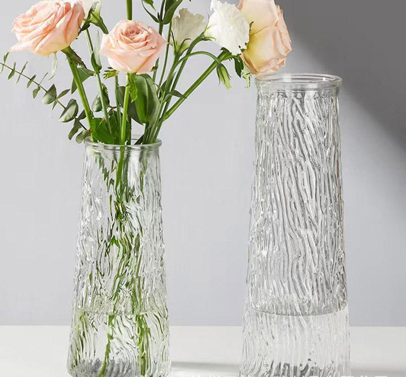 Large Transparent Glass Flower Vase – High-Quality Decorative Vase For Living Room & Desktop
