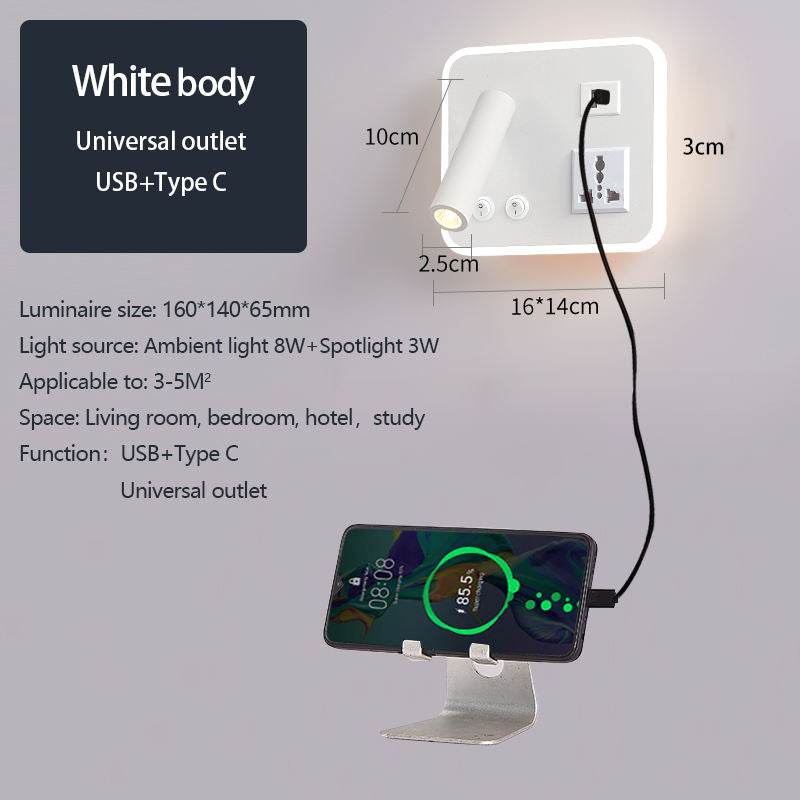 Modern LED Wall Light – Up & Down Aluminum Wall Sconce For Bedroom, Living Room & Hotel