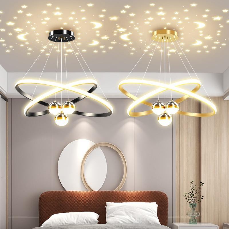 Modern Minimalist LED Pendant Light – Nordic Starry Sky Chandelier For Living, Dining & Bedroom