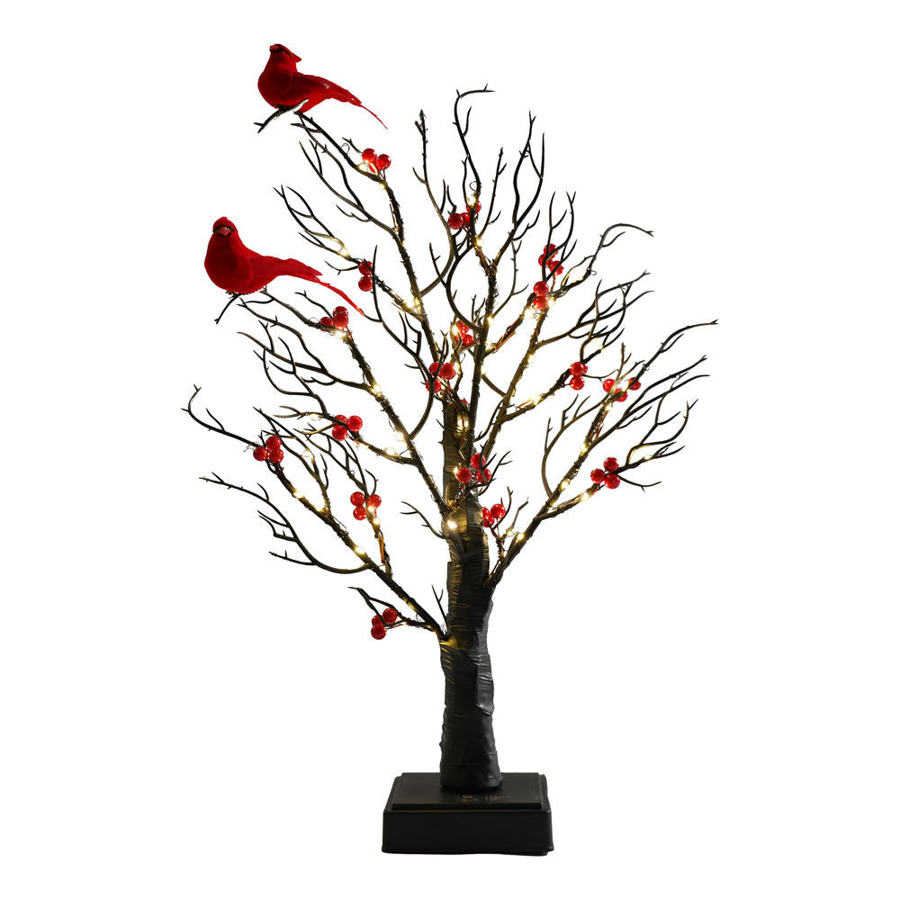Prelit Black Christmas & Halloween Tree – Dual Power USB/Battery LED Festive Lights