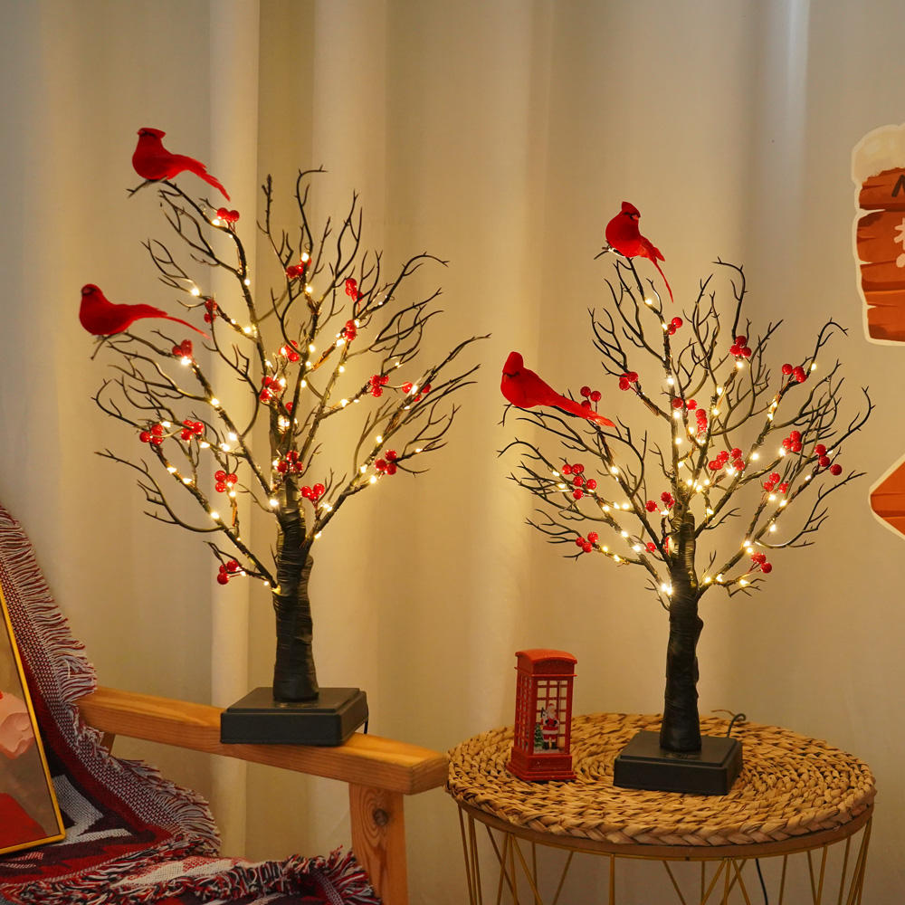Prelit Black Christmas & Halloween Tree – Dual Power USB/Battery LED Festive Lights