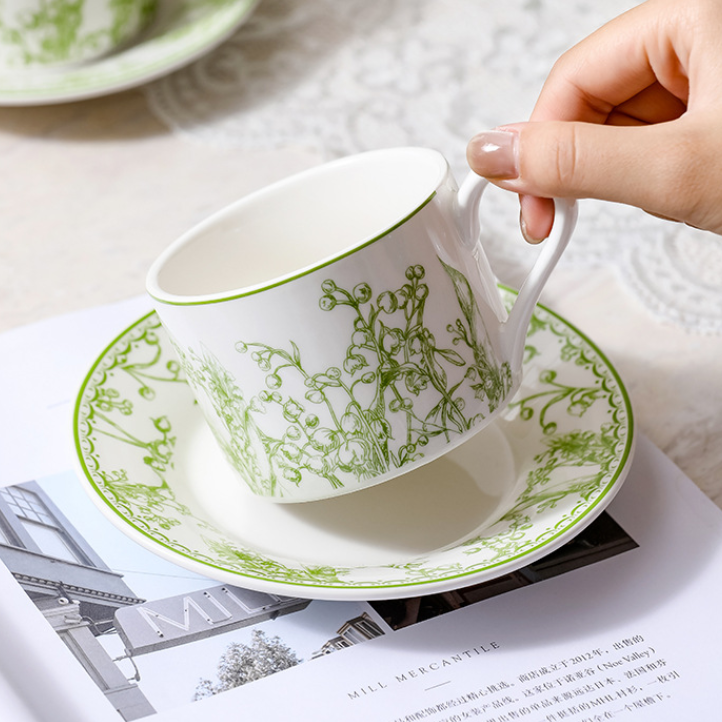 European Style Ceramic Tea & Coffee Cup Set – Creative Traditional Afternoon Mug Collection