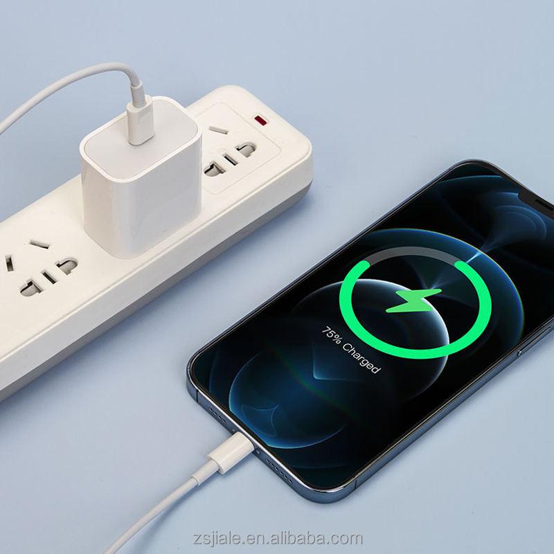 Original 20W USB-C Wall Charger With EU Plug & PD Fast Charging Cable For iPhone 12–16 Pro Max