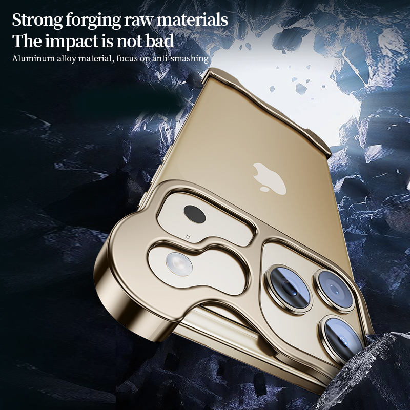 Ultra-Thin Aluminum Alloy Frame Lens Protector Cover For iPhone 12–17 Pro Max – New Design