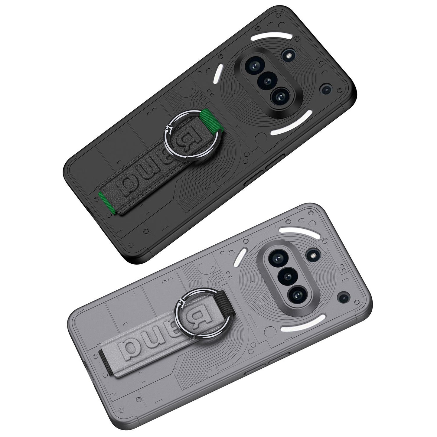 Rugged Hard PC Phone Case For Nothing Phone 3A Pro – Protective Cover With Wristband Holder