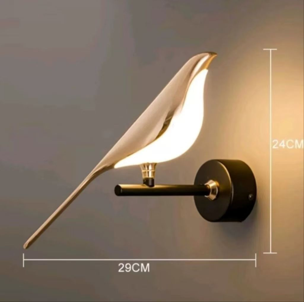 Luxury Bird Shape LED Wall Lamp – Modern European Style Decorative Light For Living Room & Corridor