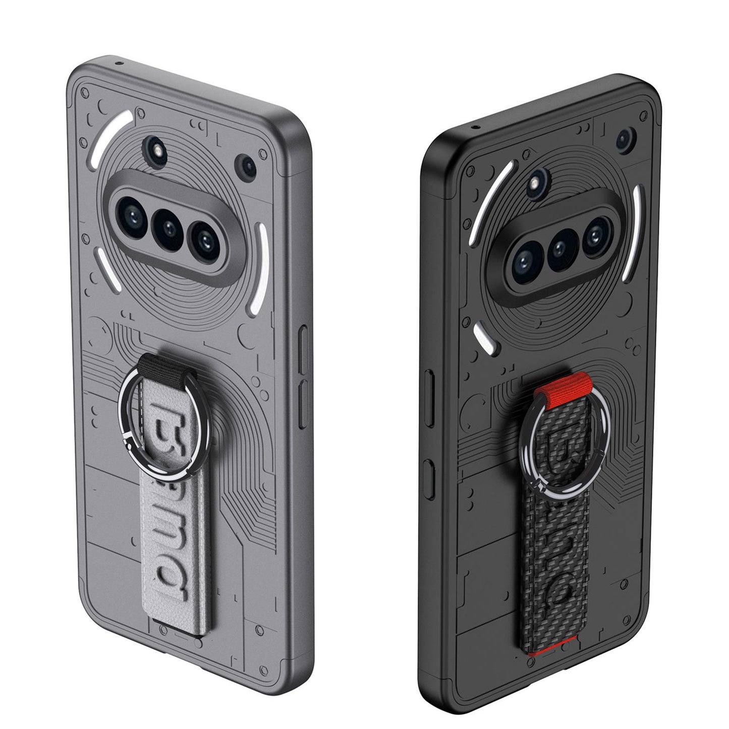 Rugged Hard PC Phone Case For Nothing Phone 3A Pro – Protective Cover With Wristband Holder