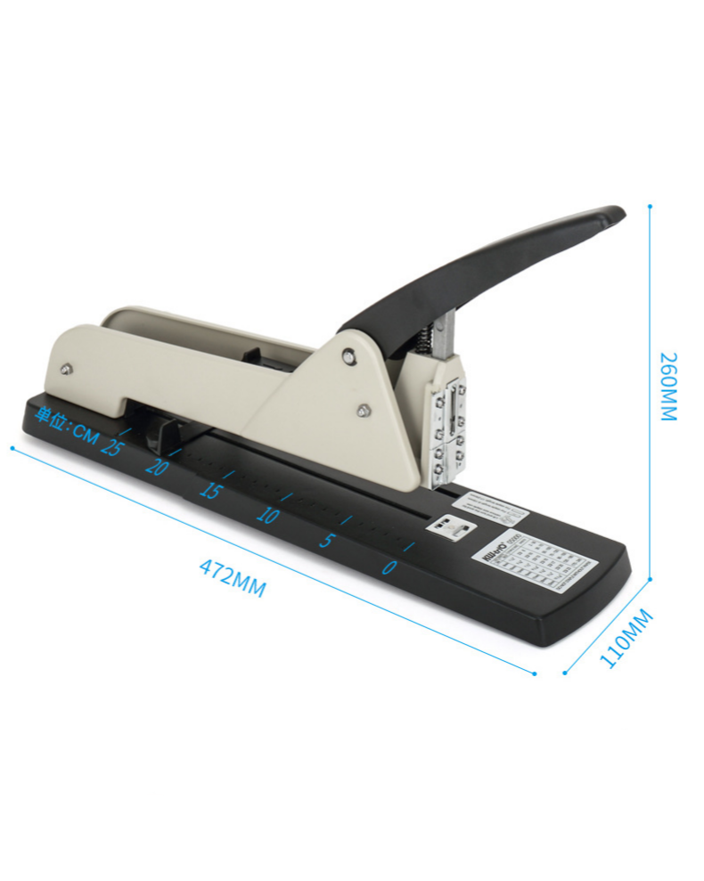Heavy Duty Long Arm Metal Stapler – Industrial Manual Stapler For Large Paper & Notebooks