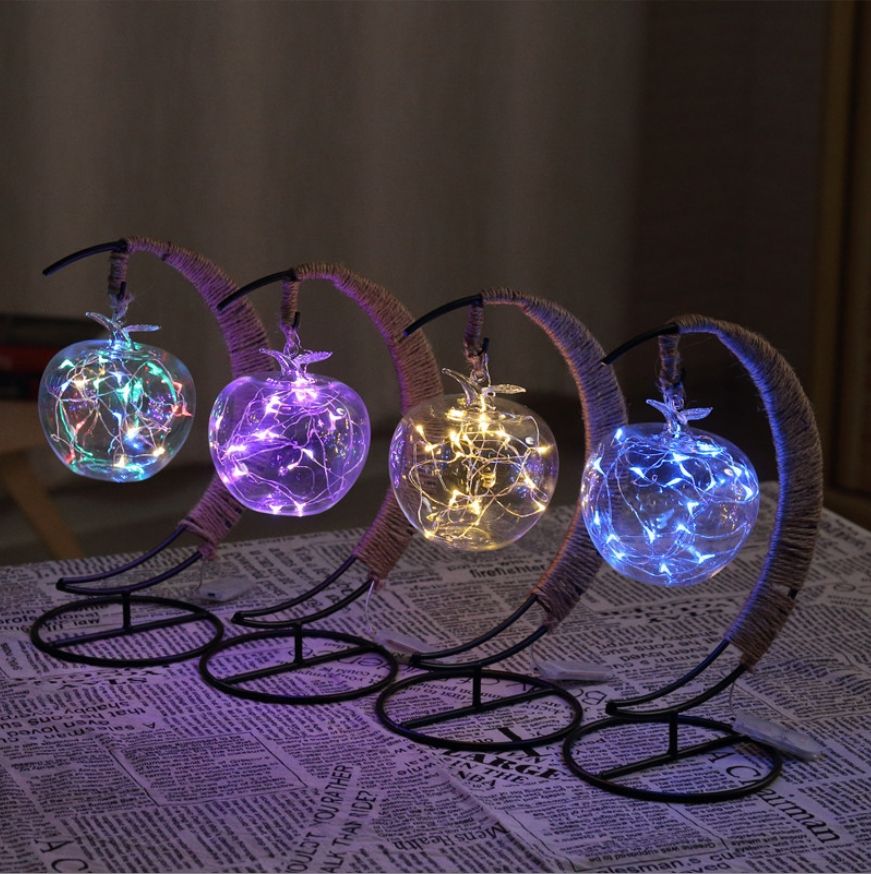 Rattan Moon Lamp – Copper Wire Crescent Night Light USB/Battery Operated For Eid, Ramadan & Home Decor
