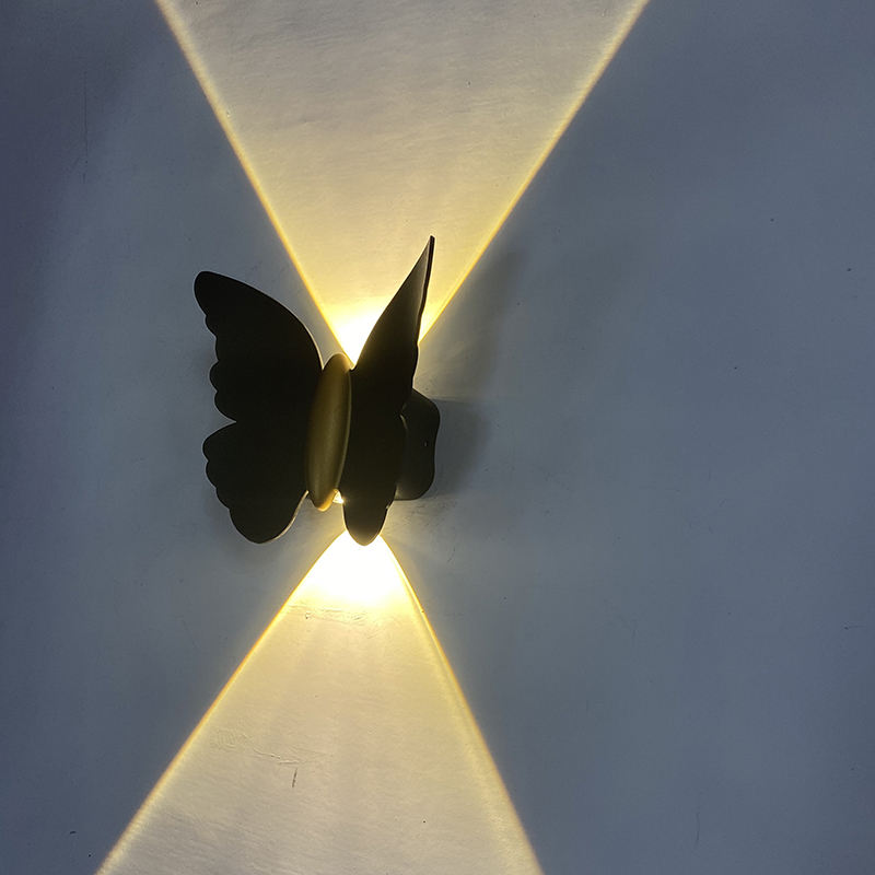 Hagood 6W Butterfly Outdoor Wall Light – Waterproof Up & Down Lamp For Garden, Living Room & Hotel