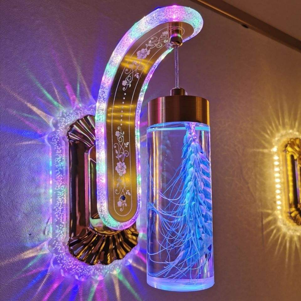 12W LED Indoor Wall Lamp – Real Flower Decorative Light For Bedroom, Living Room & Stairs