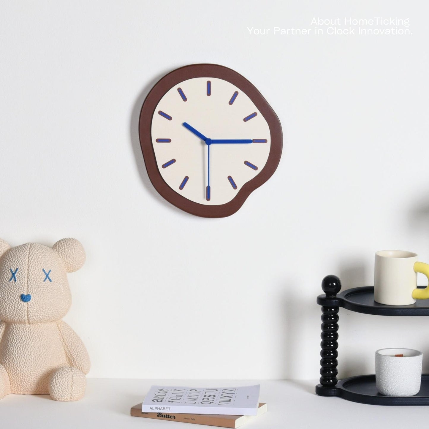 Modern Silent Wall Clock – Custom Home Decorative Clock For Kitchen & Living Room