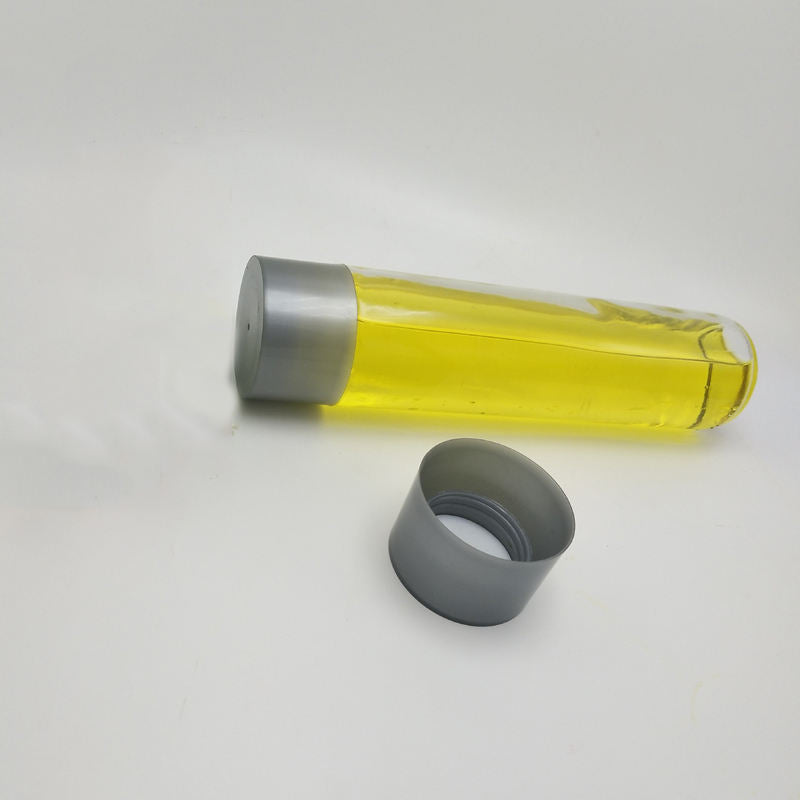 Voss Style Glass Water Bottle – Straight Side Cylinder Mineral Water Bottle With Cap