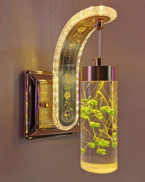 12W LED Indoor Wall Lamp โ Real Flower Decorative Light For Bedroom, Living Room & Stairs