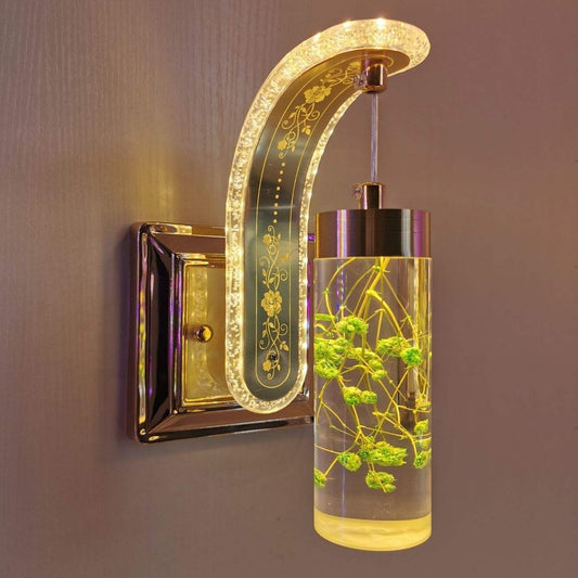 12W LED Indoor Wall Lamp – Real Flower Decorative Light For Bedroom, Living Room & Stairs