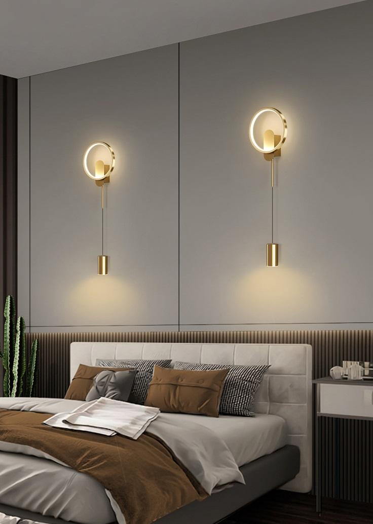 Luxury Gold Wall Lamp – Modern European Style Long Wall Light For Bedroom, Corridor & Living Room
