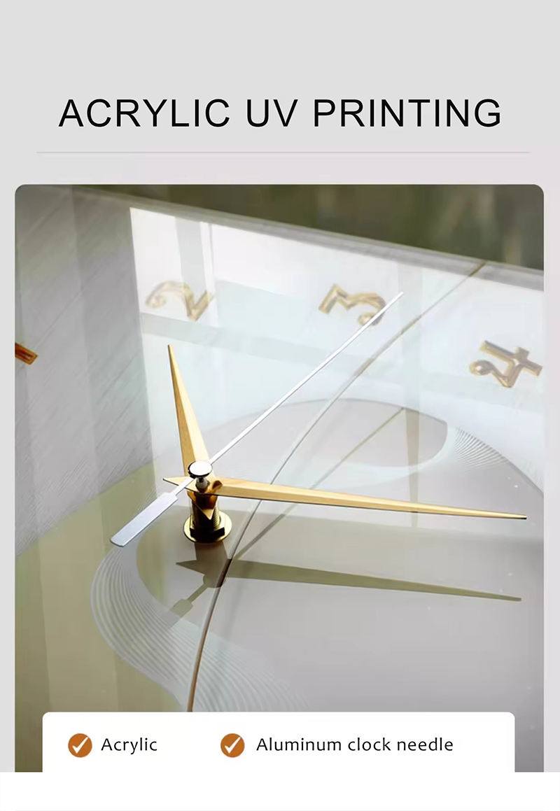 Silent Double-Sided Acrylic Wall Clock – USB Digital Needle Display For Home Decor