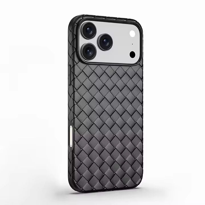Custom Woven Texture TPU Phone Case For iPhone 17 Series – Heat Dissipation Protective Mobile Cover