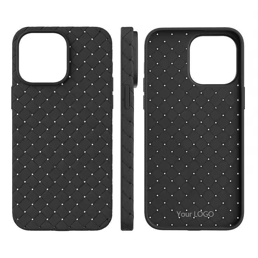 Custom Woven Texture TPU Phone Case For iPhone 17 Series – Heat Dissipation Protective Mobile Cover