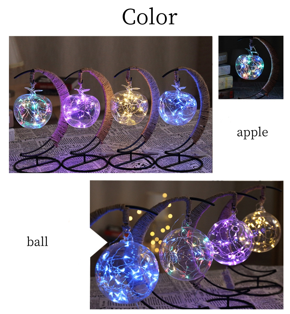 Rattan Moon Lamp – Copper Wire Crescent Night Light USB/Battery Operated For Eid, Ramadan & Home Decor