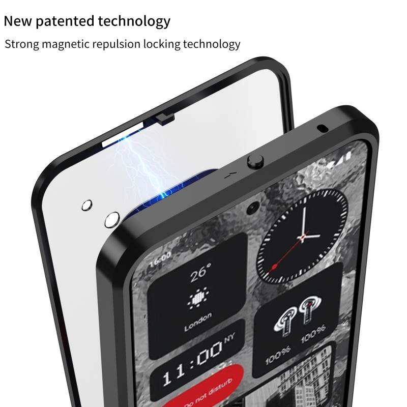 Metal Elastic Buckle Design Phone Case For Nothing Phone 3A/2A – High-Quality Anti-Fall Acrylic Back Cover
