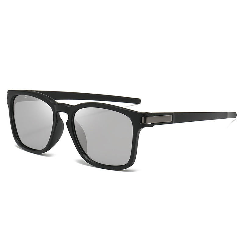 Fashion Square Retro Sunglasses – Photochromic Polarized Cycling Glasses For Men