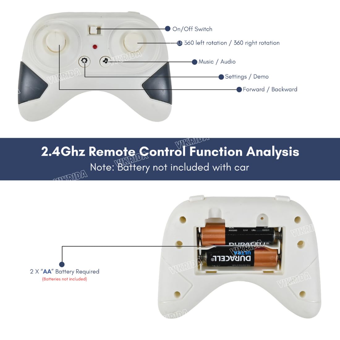 2.4GHz RC Extreme Drift Stunt Car Toy | 360 Limit Drift With Left & Right Rotation | High-Speed Remote Control Car For Kids (Multicolor)