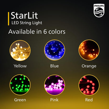Starlit 12M LED String Light – 72 LEDs Warm White Decorative Lights For Festivals & Home Decor