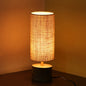 Mango Wooden Table Lamp – 14 Inch Bedside & Living Room Lamp With Linen Shade (Without Bulb)