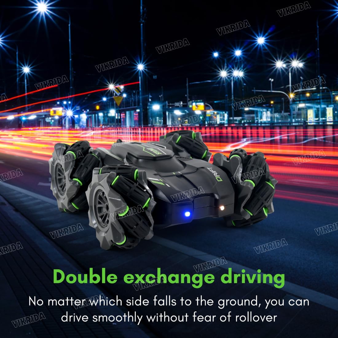 2.4GHz RC Extreme Drift Stunt Car Toy | 360 Limit Drift With Left & Right Rotation | High-Speed Remote Control Car For Kids (Multicolor)