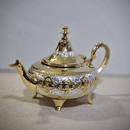 2026 Vintage Handmade Moroccan Tea & Coffee Pot | Eco-Friendly Elegant Silver Luxury Teapot Set