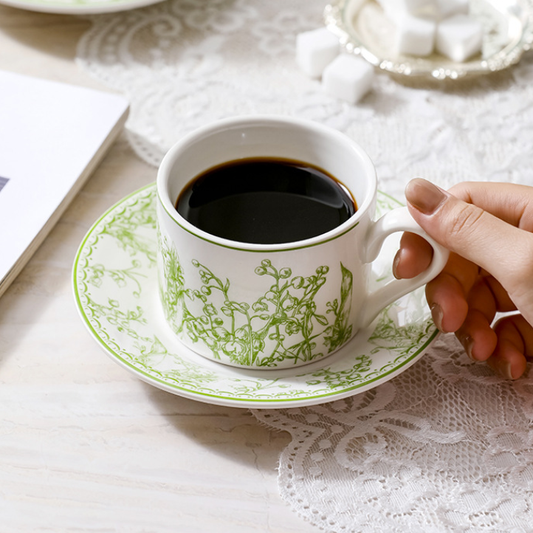 European Style Ceramic Tea & Coffee Cup Set – Creative Traditional Afternoon Mug Collection