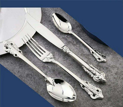 Luxury Metal Tableware Set – Modern Eco-Friendly & Durable Design for Weddings & Parties